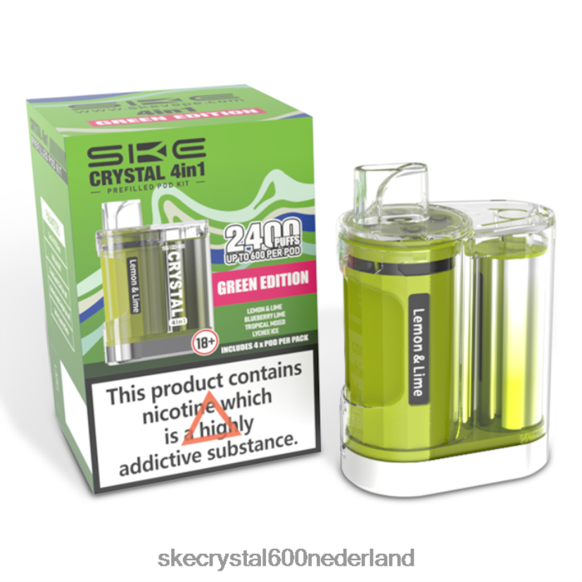 SKE crystal 2400 4 in 1 podkit gemengd groene editie FZZJ97 SKE Wegwerp Vape