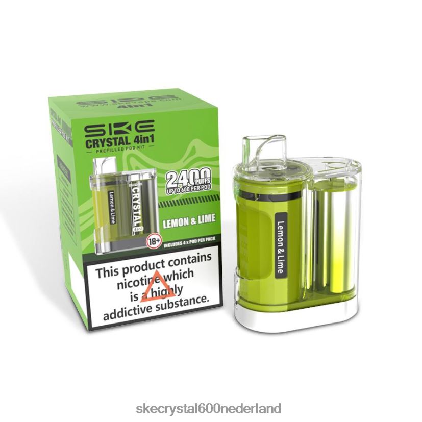 SKE crystal 2400 4-in-1-podset Citroen limoen FZZJ8 SKE Vape Kopen