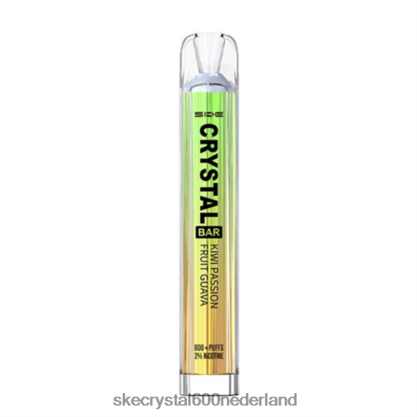 SKE wegwerpvape met kristallen staaf kiwi-passievrucht-guave FZZJ82 SKE Crystal Bar Nederland